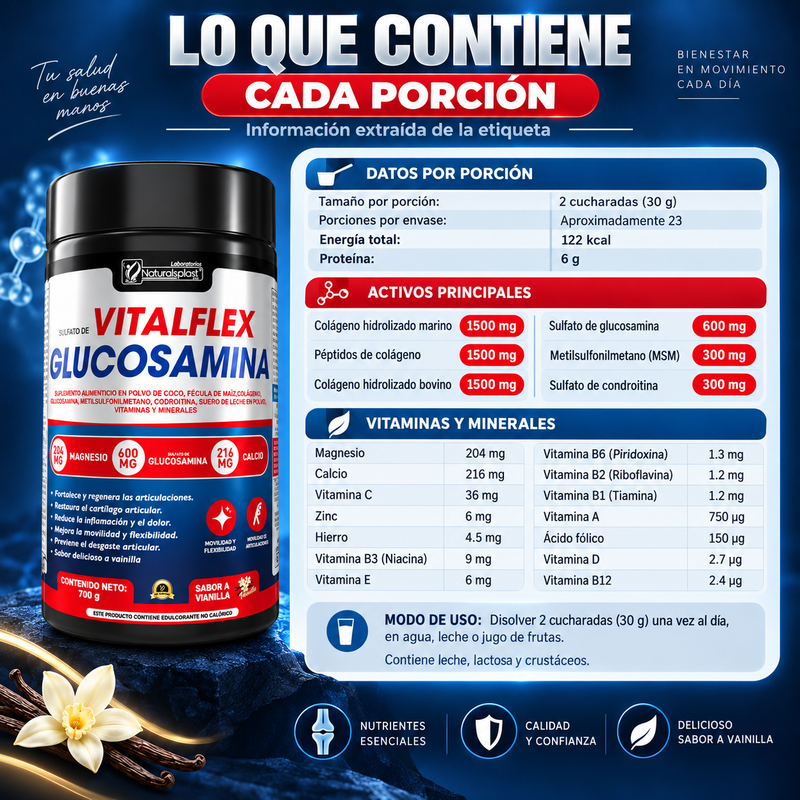 Vitalflex Glucosamina 700 g