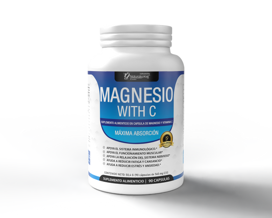 Magnesio with C 90 cápsulas