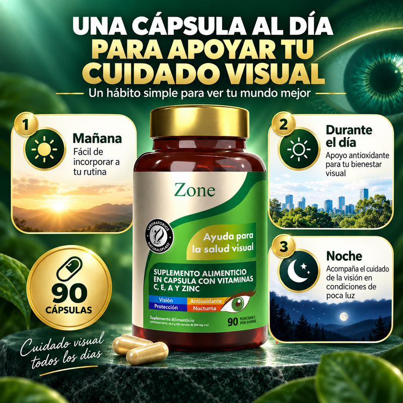 Zone - una cápsula al día para cuidado visual